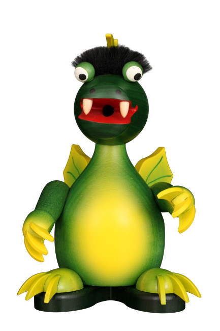 Räuchermännchen Drache grün