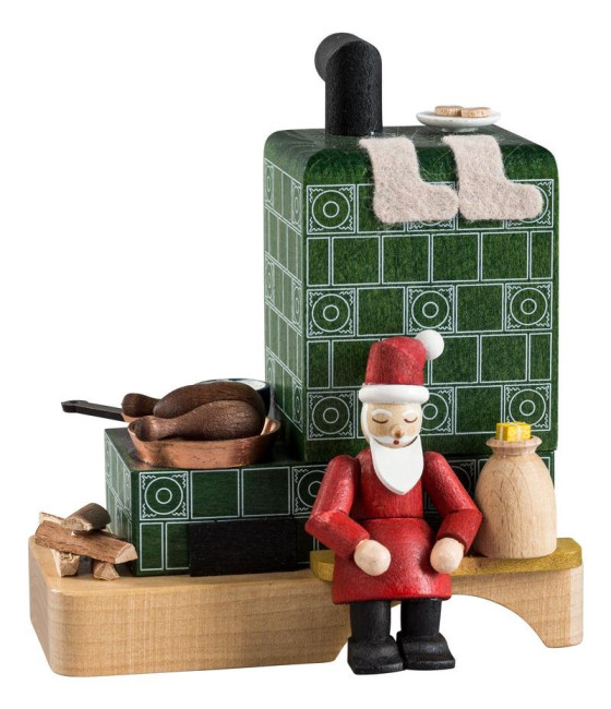 Rauchofen mit Weihnachtsmann
