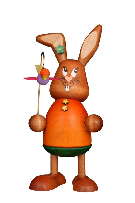 Osterhase Hasenmädchen mit Vögelchen