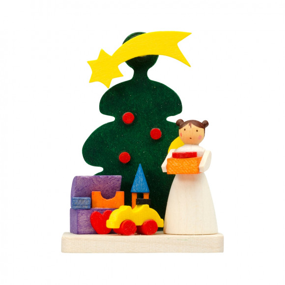 Baumbehang Baum mit Engel mit Spielzeug