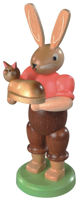 Müller Hase mit Katze lasiert
