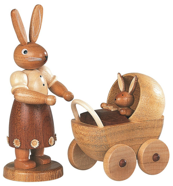 Müller Hasenmutter mit Kinderwagen