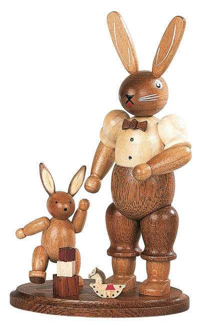 Müller Hasenvater mit spielendem Kind