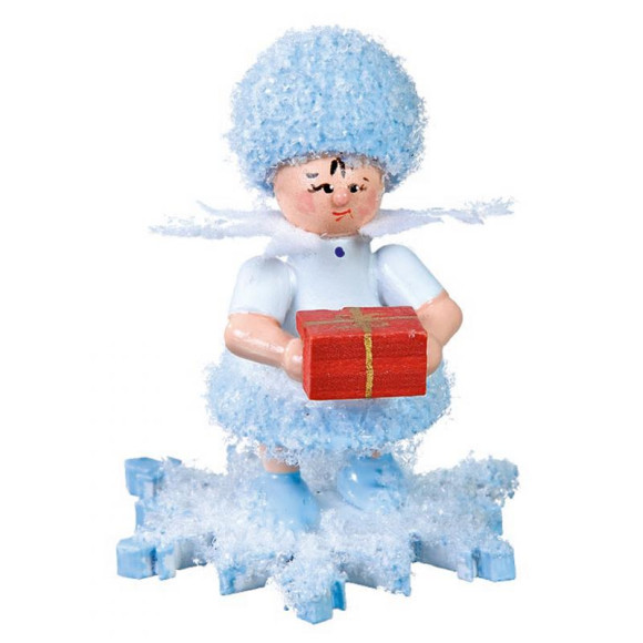 Schneeflöckchen mit Geschenkpäckchen - Auslaufartikel
