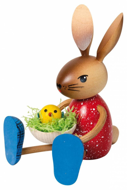 Kuhnerthase Hasenmädchen mit Küken - Auslaufartikel