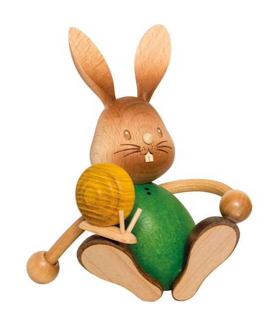 Hase Stupsi mit Schnecke