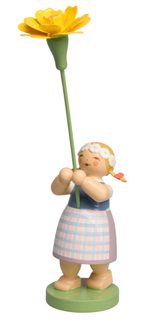 Blumenkind Mädchen mit Studentenblume