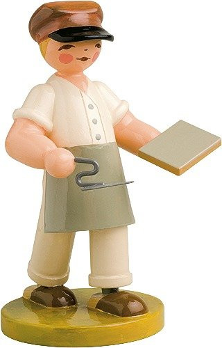 Handwerker Maurer mit Reibebrett und Kelle - Auslaufartikel