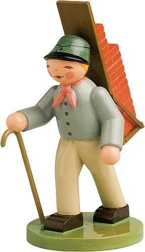 Handwerker Ziegelträger mit Kiepe - Auslaufartikel