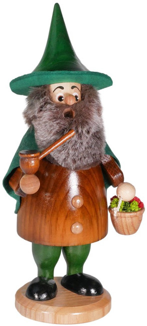 Räuchermann Räucherwichtel Kräutersammler braun - 21 cm