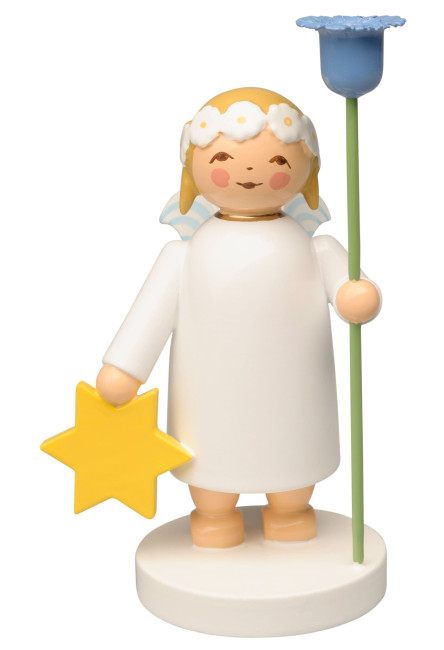 Margeritenengel mit Blume - 6,5 cm