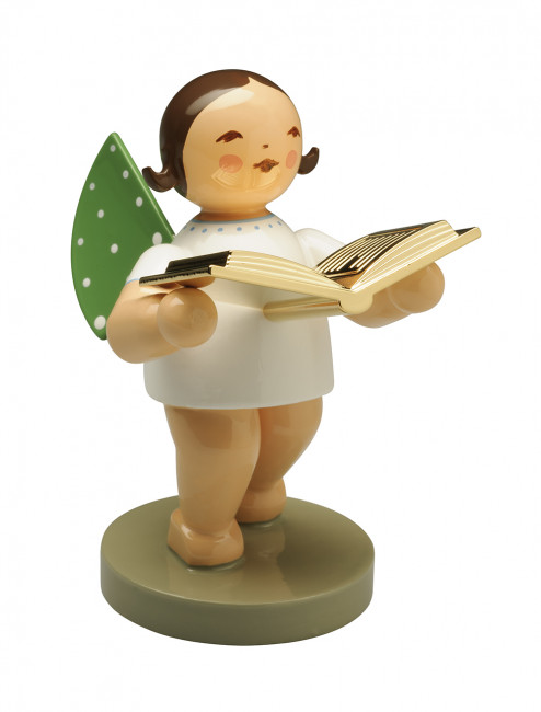 Engel Vorleser mit Buch, Goldedition 2017, braunes Haar