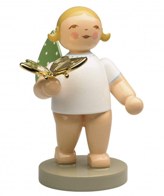 Engel mit Schmetterling Träumer, Goldedition 2020, blondes Haar