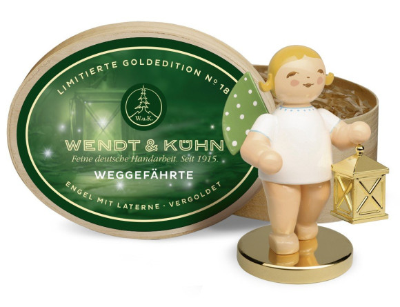 Engel mit Laterne - Der Weggefährte  - limitierte Goldedition Nr. 18