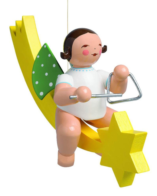 Engel mit Triangel auf Schweif - Auslaufartikel