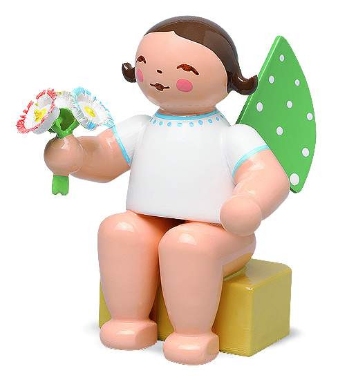 Engel klein mit Strauß - Auslaufartikel