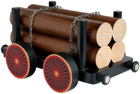 Hänger mit Langholz als Zubehör für Eisenbahn