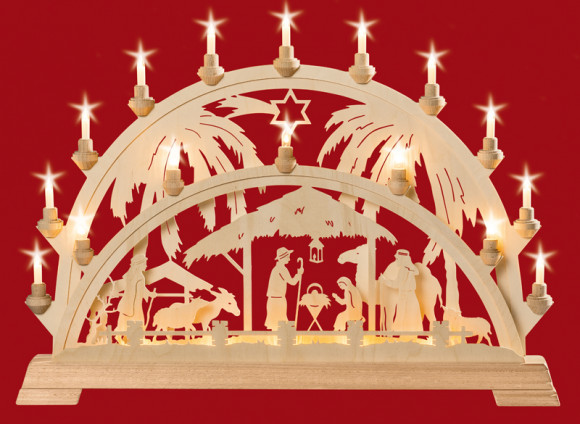 Schwibbogen Christigeburt mit Palme