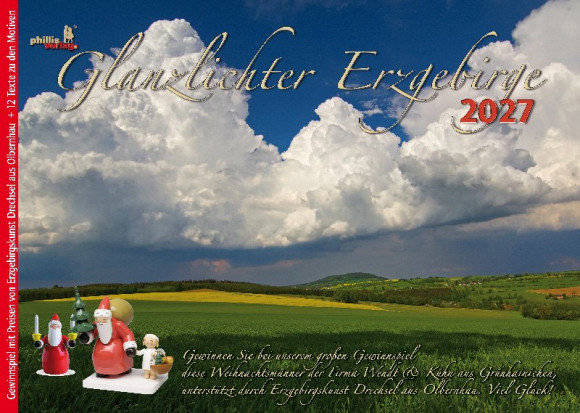 Kalender 2027 Glanzlichter Erzgebirge mit Gewinnspiel