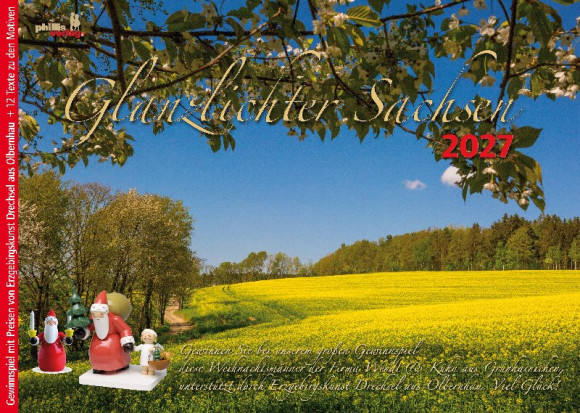 Kalender 2027 Glanzlichter Sachsen mit Gewinnspiel