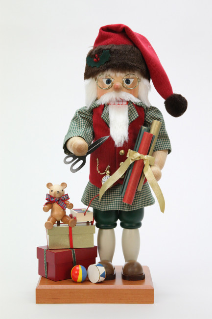 Nussknacker Weihnachtsmann bei der Arbeit