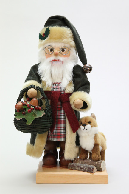 Nussknacker Weihnachtsmann mit Fuchs