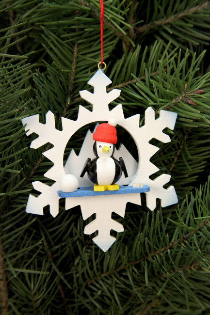 Baumbehang Schneeflocke Pinguin