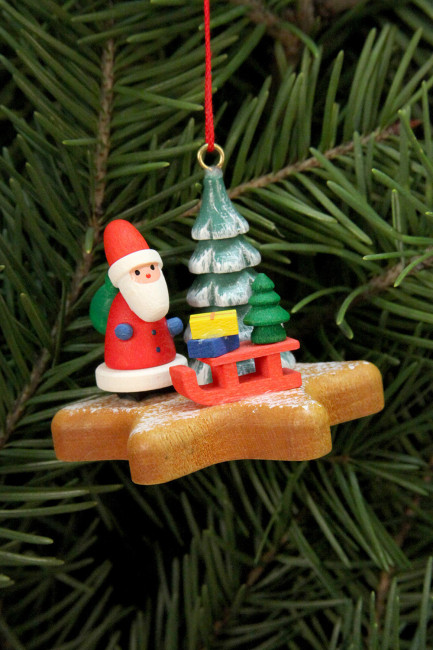 Baumbehang Nikolaus auf Lebkuchenstern