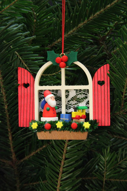 Baumbehang Adventsfenster mit Nikolaus