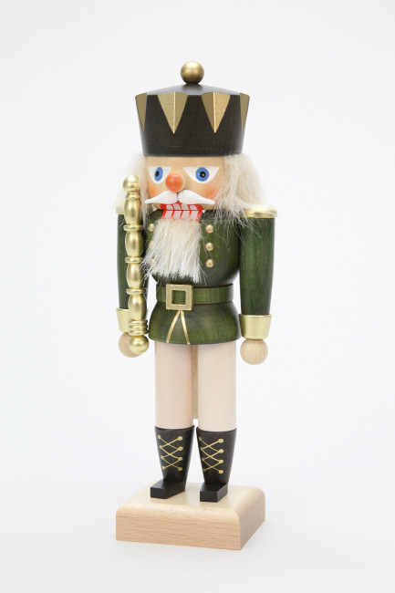 Nussknacker König grün