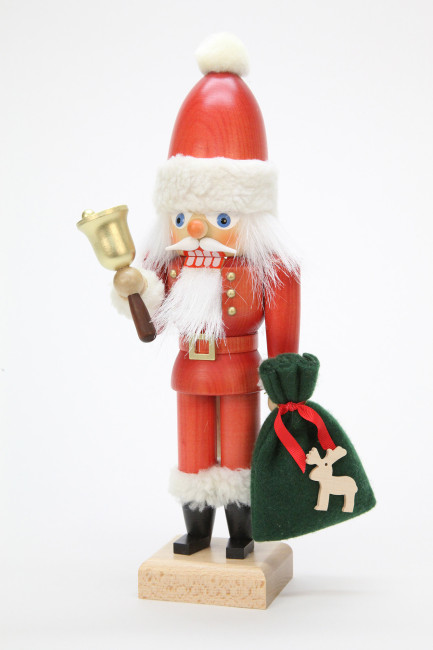Nussknacker Weihnachtsmann mit Glocke - Auslaufartikel