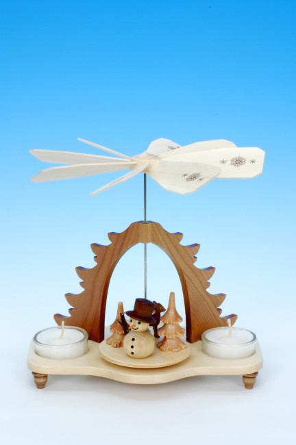 Pyramide Schneemann natur - Auslaufartikel