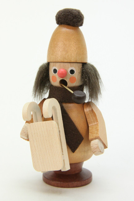Räuchermännchen Rodler natur