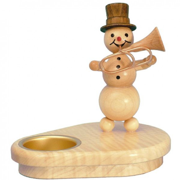 Schneemannleuchter Tubabläser