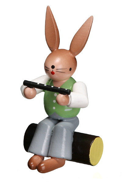 Hase mit Piccoloflöte