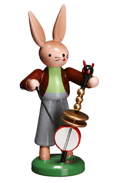 Hase mit Teufelsgeige, stehend