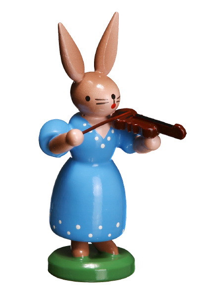 Hasenfrau mit Geige, stehend