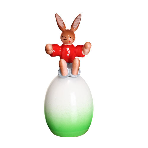 Hase mit Ei, rot