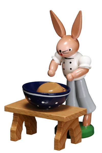 Bäckerhase mit Schüssel