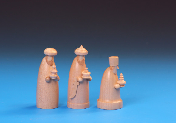 Schalling Krippenfiguren Die drei Weisen, klein, natur