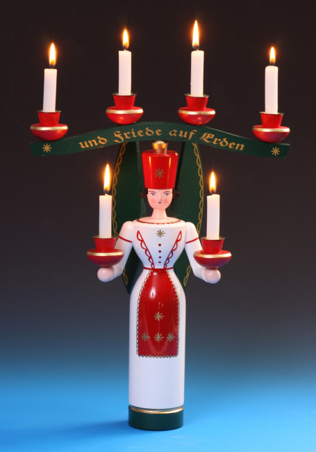 Lichterengel mit Joch farbig