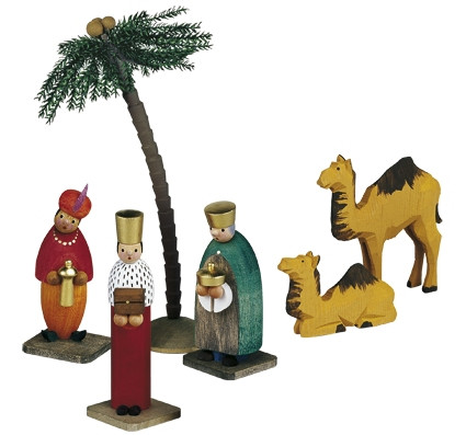 Heilige Drei Könige, Kamele, Palme