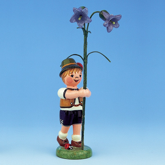Blumenkind Junge mit Fingerhut Blume
