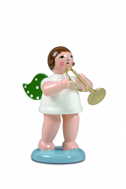 Engel mit Jazzetrompete mit Krone