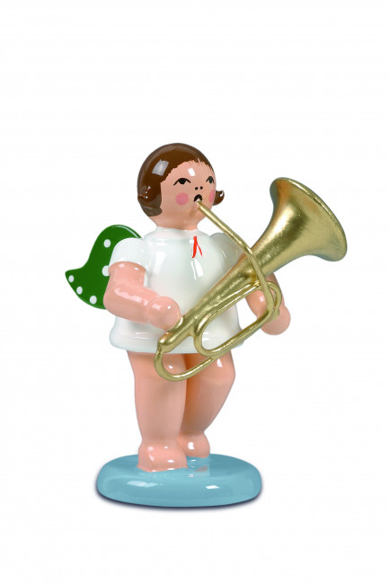 Engel mit Tuba mit Krone