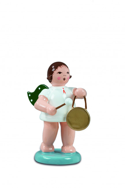 Engel mit Gong ohne Krone