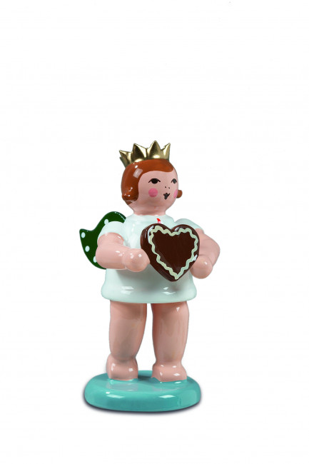 Geschenkeengel mit Pfefferkuchenherz