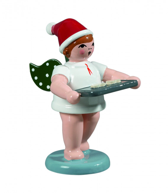 Weihnachtsengel mit Backblech mit Krone