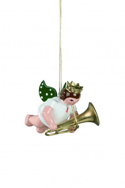 Schwebeengel mit Tuba ohne Krone