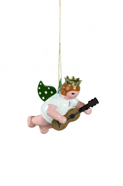 Schwebeengel mit Gitarre mit Krone